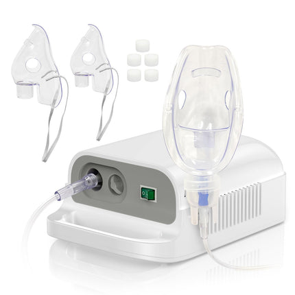 Nebulizer Machine for Adults & Kids with Mouthpiece and Mask, Desktop Compressor & Jet for Home Use-0518-CNB69025-LUE-B4