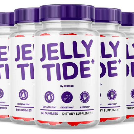 (5 Pack) Jelly Tide Gummies, Official JellyTide Supplement Gummys with Premium Ingredients, Advanced Formula Support for Overall Health & Wellness Reviews (300 Gummies)