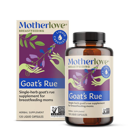 Motherlove Goat’s Rue (120 Liquid caps) Lactation Supplement for Breast Tissue Development & Supporting Breast Milk Supply —Non-GMO, Organic Herbs, Vegan, Kosher, Soy-Free