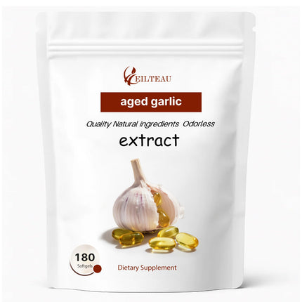 EILTEAU Aged Garlic Extract - Odorless - 180 Softgels | Non-GMO, Gluten-Free | Supports Immune Health (1)