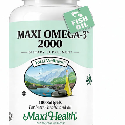 Omega 3 Fish Oil - Triple Strength 2000 mg Kosher Fish Oil Supplements - No Fishy Aftertaste Omega 3 Supplement - Burpless Fish Oil Omega 3 Fatty Acid Supplement with EPA and DHA (100 Softgels)