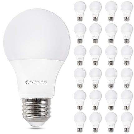 A19 Neutral White 4000K LED Light Bulbs, 60 Watt Equivalent, Non-Dimmable