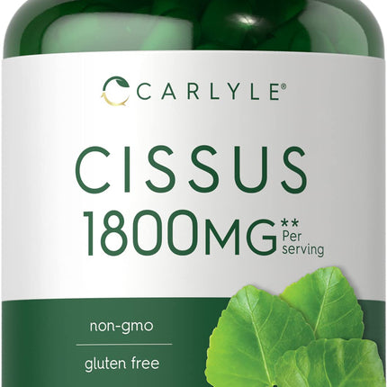 Carlyle Cissus Quadrangularis | 200 Capsules | Traditional Herb Extract Supplement | Non-GMO and Gluten Free Formula