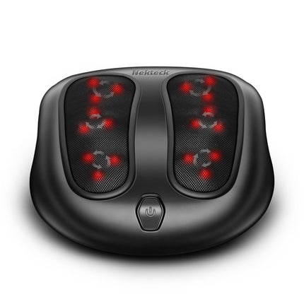 Nekteck Foot Massager with Heat, Shiatsu Heated Electric Kneading Foot Massager Machine for Neuropathy, Plantar Fasciitis, Feet Massage for Pain Relief, Circulation, Ideal Gifts for Man Woman Her Him