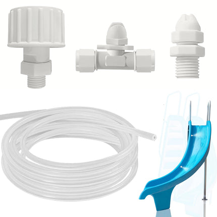 Calvana Pool Slide Water Sprayer Kit 2 Water Spray Nozzles and 1 Water Hose Connector - Elevate Your Splash Experience with Customizable Fun
