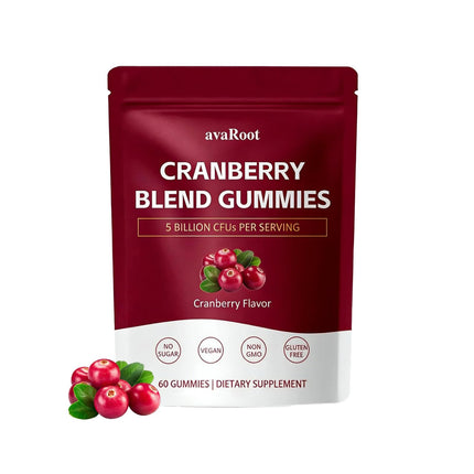 neurocept avaRoot Cranberry Mixed Gummies – Probiotics + Vitamin C, balances Women's pH Levels to Help Maintain Kidney and Urinary System Health – 60 Gummies (1 Box)