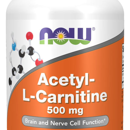 NOW Foods Acetyl L-Carnitine 500 mg 100 caps