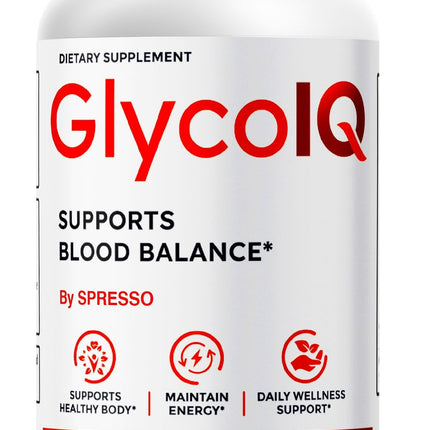 (1 Pack) GlycoIQ Capsules, All Natural Glyco IQ Support Supplement Pills with Premium Ingredients, Advanced GlycoIQ Maximum Strength Formula for Healthy Circulation & Balanced Levels (60 Capsules)