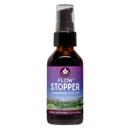WishGarden Herbs Flow Stopper Lingering Cycle (Wombstringe) - Plant-Based Herbal Formula w/Shepherd's Purse & Witch Hazel, Moderates Breatkthrough Bleeding, Blood Flow & Spotting Between Cycles, 2oz