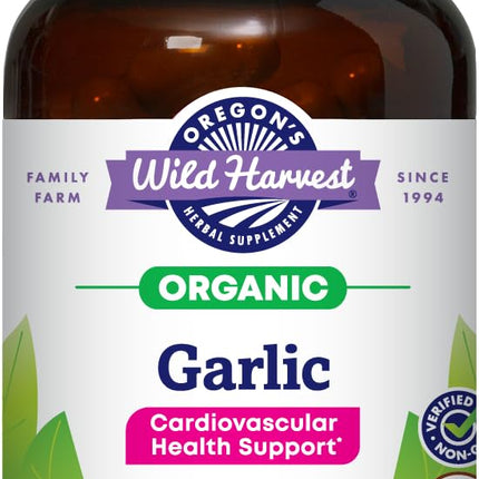 Oregon's Wild Harvest, Certified Organic Garlic Capsules, Non-GMO, 1575 MGS, 90 Count