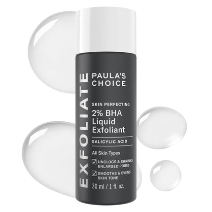 Paula's Choice SKIN PERFECTING 2% BHA Liquid Leave-On Exfoliant, 1 Fl Oz