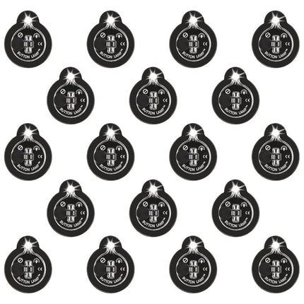 Panther Vision Button LAMP Adhesive LEDs Light Package - Lightweight, Ultra Small, Ultra Bright LED Utility Lights (18 Pack)