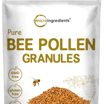 Micro Ingredients Pure Bee Pollen Granules, 2 lb | Fresh Harvest, Raw & Natural Superfood | Rich in B Vitamins, Minerals, Protein & Antioxidants | Keto, Non-GMO