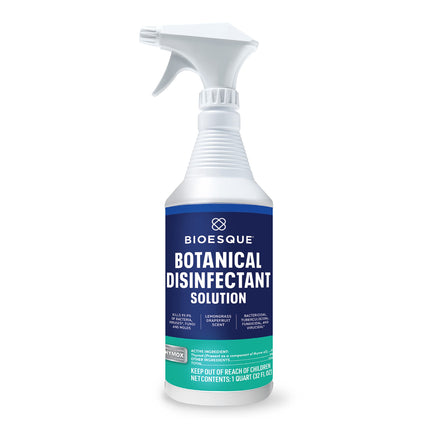 Bioesque Botanical Disinfectant Solution, Heavy Duty Broad-Spectrum Disinfectant, Kills 99.9% of Bacteria, Viruses*, Fungi, & Molds, 32 Fluid Ounce (Pack of 1)