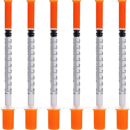 100 Pack U-100 1ML with 29 Ga 1/2 Inch,Individually Sealed,1.0 milliliters