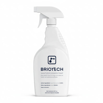 BRIOTECH Sanitizer Disinfectant, Hypochlorous Acid, 32 oz