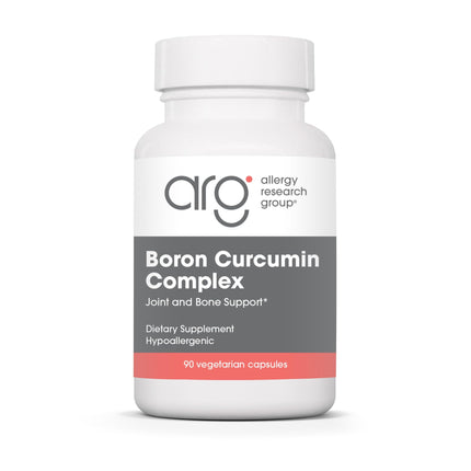 Allergy Research Group Boron Curcumin Complex - Boron Complex for Men & Women, Bone & Joint Support, 6mg Supplement, Vegetarian Capsules - 90 Count