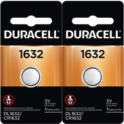 4X 2 Pcs Duracell CR1632 1632 Car Remote Batteries