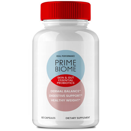 Prime Biome Gut Health Capsules, Prime Biome Healthy Skin Support Supplement Pills Advanced Formula Maximum Strength All Natural Health & Wellness Pills Reviews (60 Capsules)