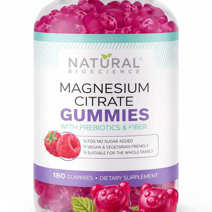 Sugar Free Magnesium Gummies - Calming Anti-Stress Gummies, Magnesium Supplement to Support Stress Relief, Sleep, Heart Health, Nerves, Muscles & Bones, 100 mg, Kids, Adults, Vegan, High Absorption