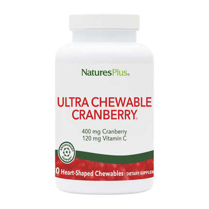 NaturesPlus Ultra Chewable Cranberry - 180 Love-Berries - Supports a Healthy Urinary Tract & Overall Well-Being - Non-GMO, Vegetarian, Gluten Free - 90 Total Servings