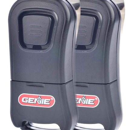 Genie Single Button Garage Door Opener Remotes (2 Pack) - Safe & Secure Access - Each Remote Compatibile Only With Genie Intellicode Garage Door Openers - Model G1T , Black - G1T 2-Pack