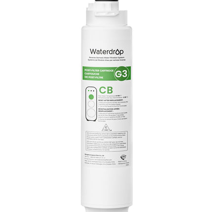 Waterdrop G3-N3CB Filter, Replacement for Waterdrop G3-W & G3P600 & G3P800 Reverse Osmosis System, 12-month Lifetime