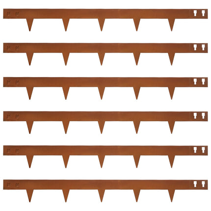 GZGNEEVL Corten Steel Landscape Edging 4.5" H x 40" L, Metal Garden Edging