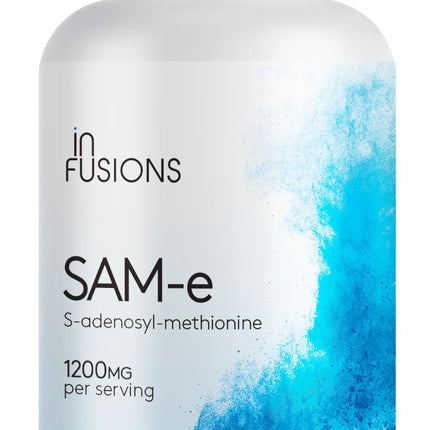Infusions Maximum Strength Pure SAM-e 1200mg 90 Vegetable Capsules (S-adensoyl-methionine)