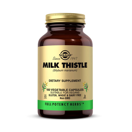 Solgar Full Potency Milk Thistle Vegetable Capsules, 100 Count