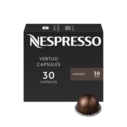 Nespresso Vertuo, Intenso, Dark Roast, 30-Count Coffee Pods