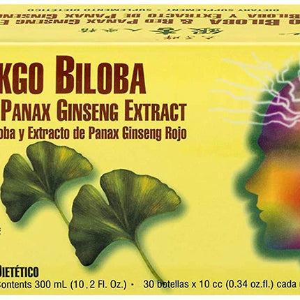 Prince Of Peace Ginkgo Biloba and Red Panax Ginseng Extract,30 Bottles 0.34 oz
