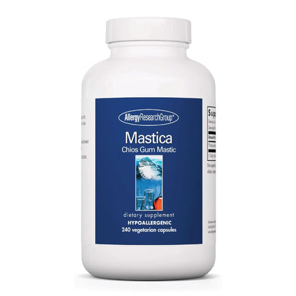 Allergy Research Group ARG Mastica Digestive Support - Supports Digestive Comfort - Delivers 1000 mg Chios Mastic Gum Resin per Serving - Vegetarian & Hypoallergenic - 120 Servings - 240 Capsules