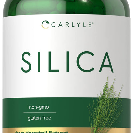 Carlyle Silica Supplement Capsules | 200 Count | from Horsetail Extract | Non-GMO & Gluten Free