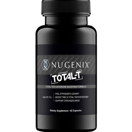 Nugenix Total-T, Free and Total Testosterone Booster Supplement for Men, 42 Count