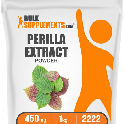 BulkSupplements.com Perilla Extract Powder - Perilla Frutescens Supplement, Herbal Supplement - Vegan & Gluten Free, 450mg per Serving, 1kg (2.2 lbs) (Pack of 1)