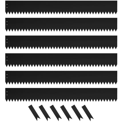 Meyoppm 20ft. 40" L × 4" H Metal Landscape Edging, 6 Pack Garden Border