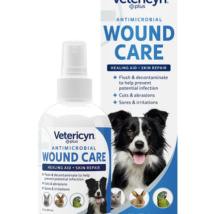 Vetericyn Plus Dog Wound Care Spray, Lick-Safe Wound & Skin Care, 3 oz