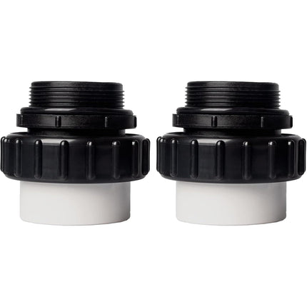 TonGass (2-Pack) 2" MIP x 2.37" PVC Hi-Temp Unions Compatible with Pentair Whisperflo & Intelliflo Pool Pumps Hand-Tightened Pool Pump High Temp Unions Replacement for Schedule 40 Male Adapters