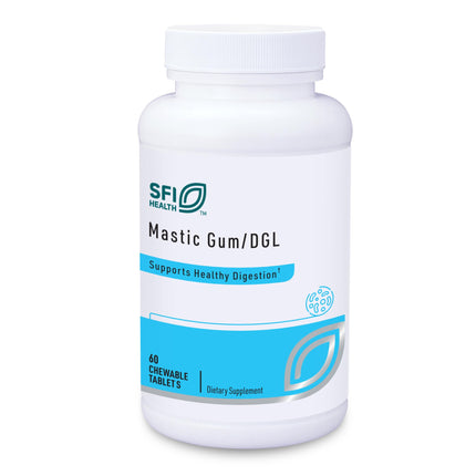 Klaire Labs SFI Health Mastic Gum/DGL Licorice Chewable Tablets - Cinnamon-Flavored - Support GI Function & Digestive Comfort - Gentle Deglycyrrhizinated & Rhizome Licorice Supplement (60 Tablets)