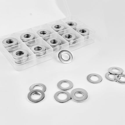 1/4 Inch 304 Stainless Steel Flat Washers 100PCS 5/8" OD SAE Metric