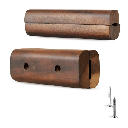 FOTITM Wooden Handle Replacement, Large Green Egg Accessories, Compatible with X-Large, and XX-Large Sizes, Includes Screws. (4" Walnut)