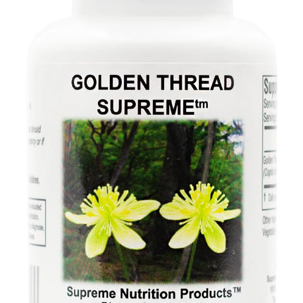 Supreme Nutrition Golden Thread Supreme, 60 Pure Coptis Chinensis Vegetarian Capsules