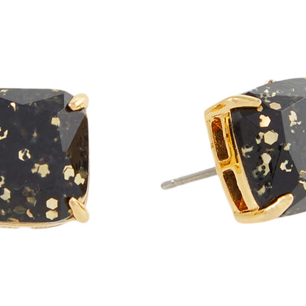 kate spade new york Mini Small Square Studs, Black, One Size