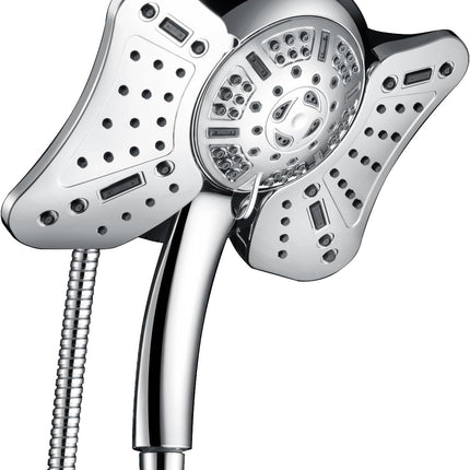 GRICH 2.5GPM Shower Head with Handheld Spray Combo: 2 in 1 Rainfall Shower Heads high pressure & Handheld Shower Head, 9 Spray Modes/Settings Detachable Shower Head with 60 Inch Hose