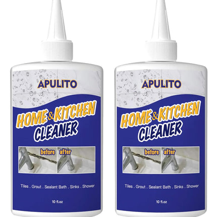 APULITO Household cleaner Gel for Bathroom Shower Kitchen Tile Sink Countertop 10 Fl Oz (Pack of 2)