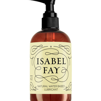 Isabel Fay Natural Water Based Personal Lubricant for Sensitive Skin, NO Parabens, NO Glycerin, 4 oz