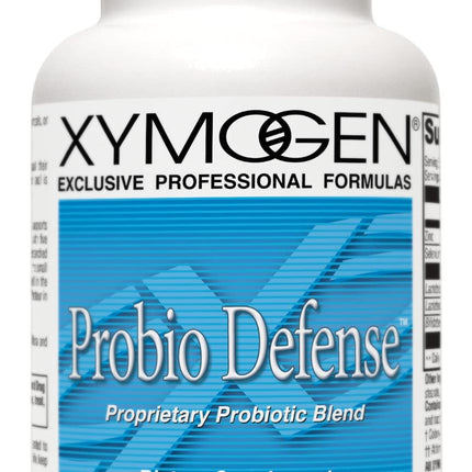XYMOGEN Probio Defense - Daily Probiotic Blend for GI Balance Support - Immune & Gut Health Aid - 10 Billion CFU - Lactobacillus Rhamnosus, Zinc & Selenium - Gluten-Free & Non-GMO - 84 Capsules