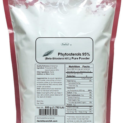 NuSci Phytosterol Beta-Sitosterol Pure Powder (800 g (1.76 Lb))