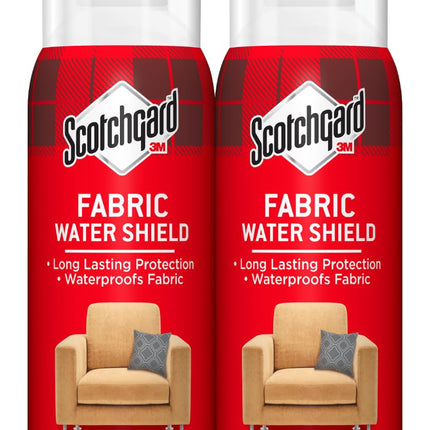 Scotchgard Fabric Water Shield, Water Repellent Spray for Spring and Summer Clothing and Household Upholstery Items, Long-Lasting Protection for Seasonal Fabric, Two 10 Oz Cans (Pack of 2)